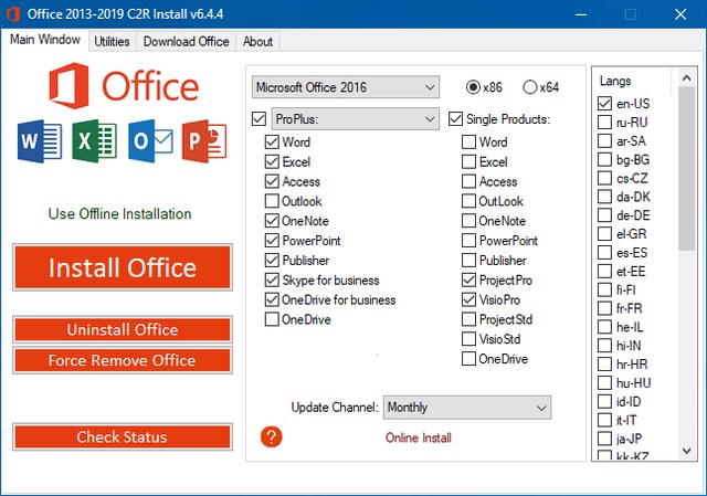 Office 2013-2019 C2R Install